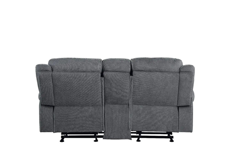 Zubaida - Loveseat w/USB Dock & Console (Glider & Motion) by Unique Piece Furniture