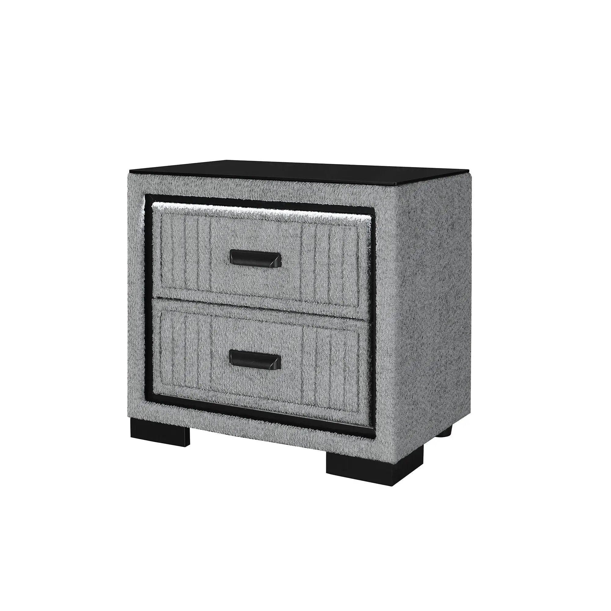 Isaiah - Nightstand With Upholstered Frame by Unique Piece Furniture