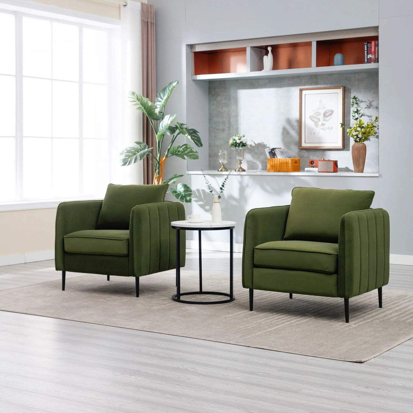 Accent Chair With Pillow For Living Room by HouseOfZazla