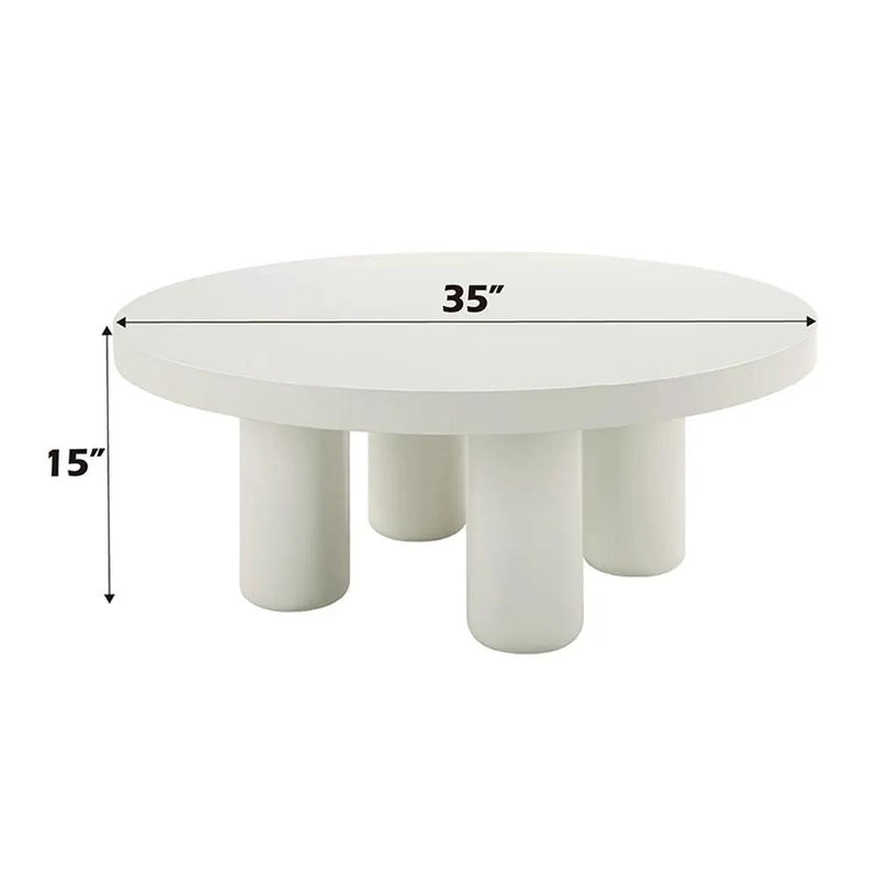 Sanat - Coffee Table - White by Unique Piece Furniture