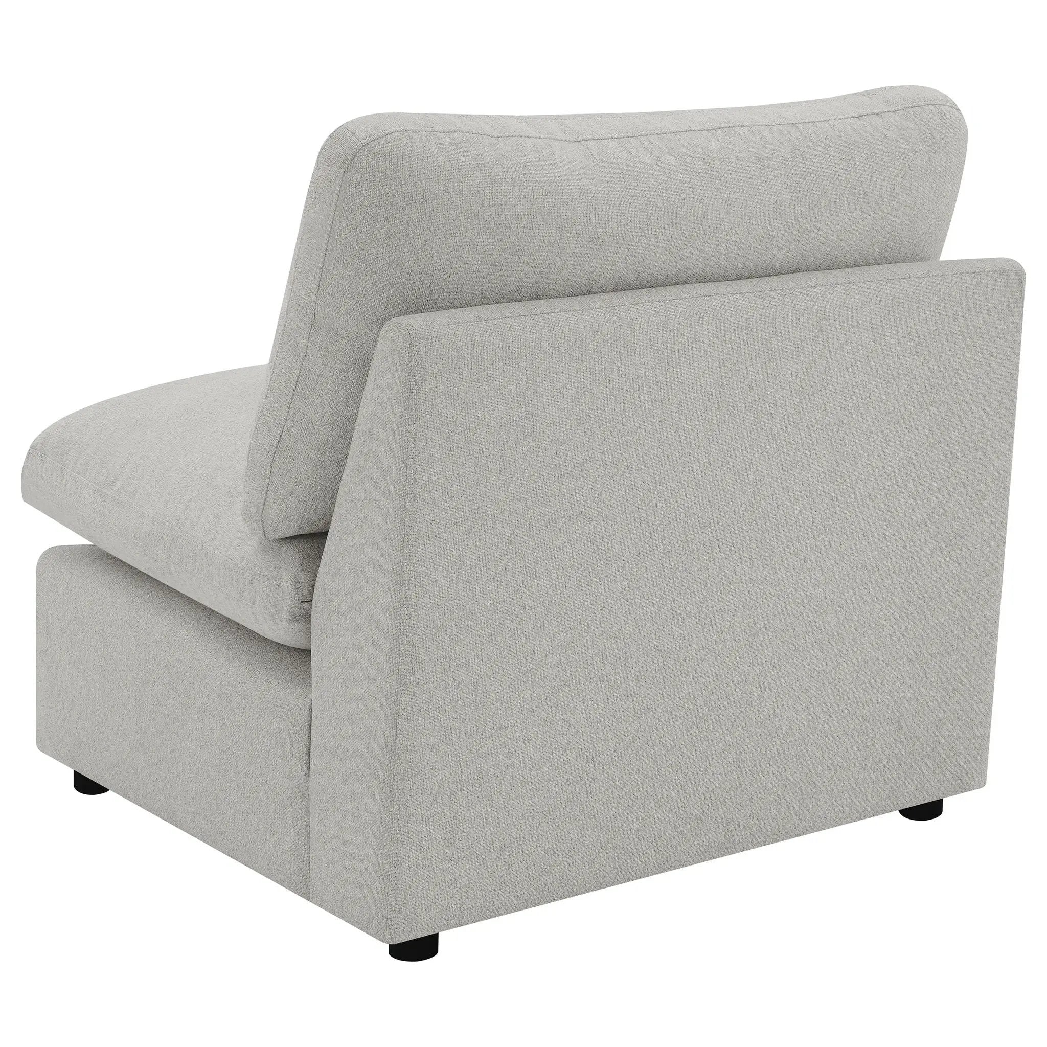 Collins Modular Armless Chair Grey by Unique Piece Furniture