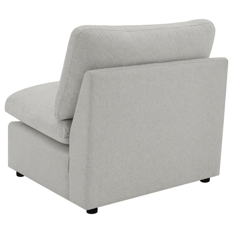 Collins Modular Armless Chair Grey by Unique Piece Furniture