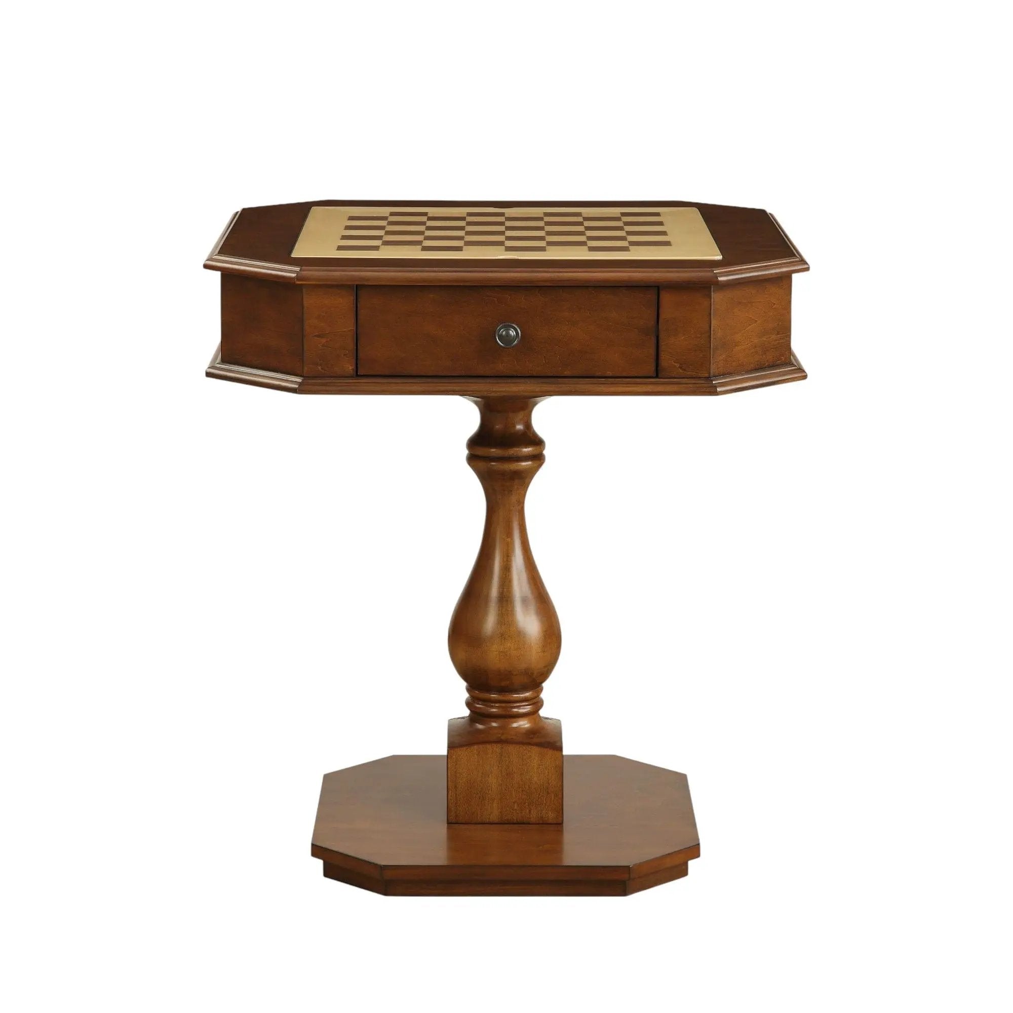 Bishop - Reversible Chess Checker Game Table With Game Tray (Chess Fingures Not Included) by HouseOfZazla