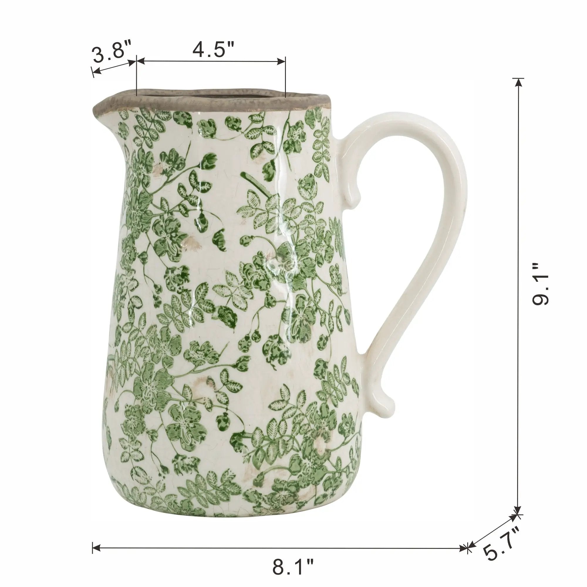 Ceramic Decorative Pitcher by HouseOfZazla