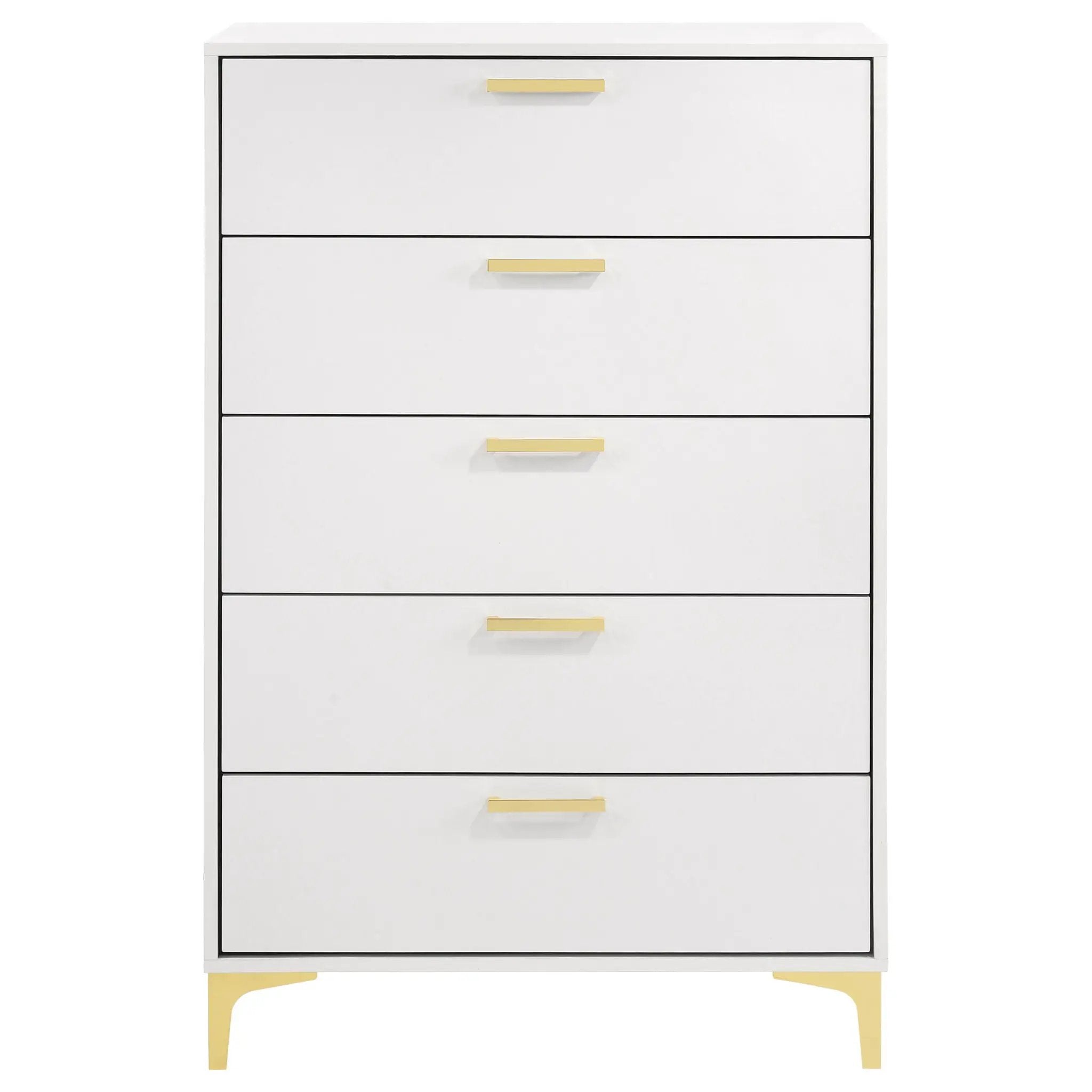 Kendall 5-drawer Bedroom Chest White by Unique Piece Furniture