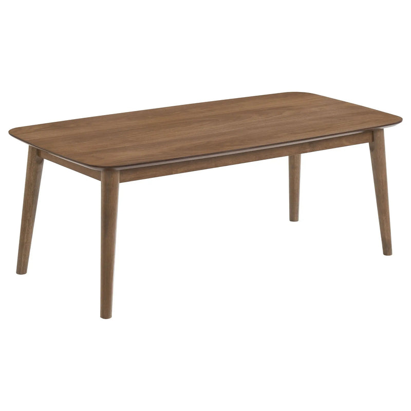 Radley 3-piece Rectangular Coffee Table Set Natural Walnut by Unique Piece Furniture