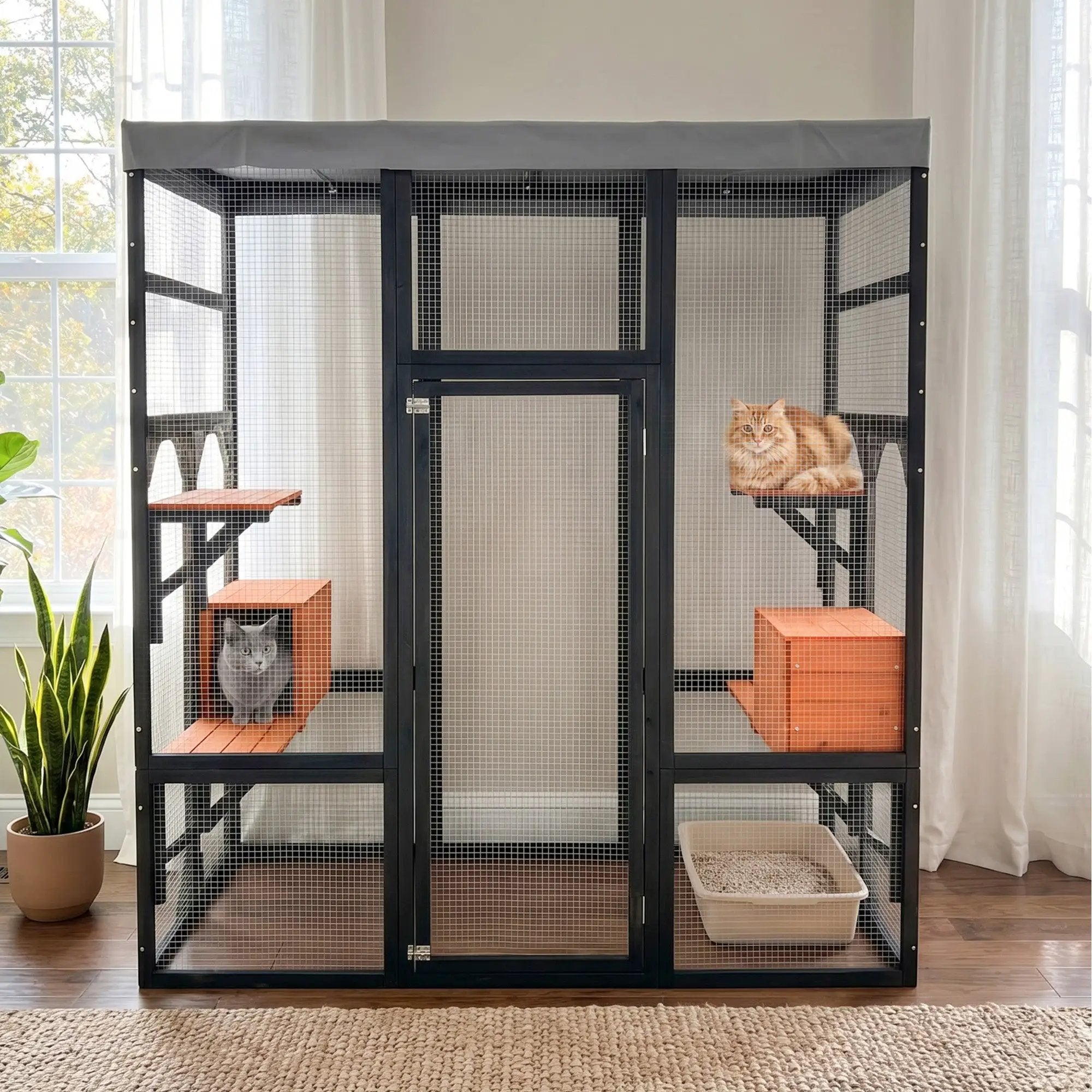 62.6" Solid Wood Pet Enclosure by HouseOfZazla