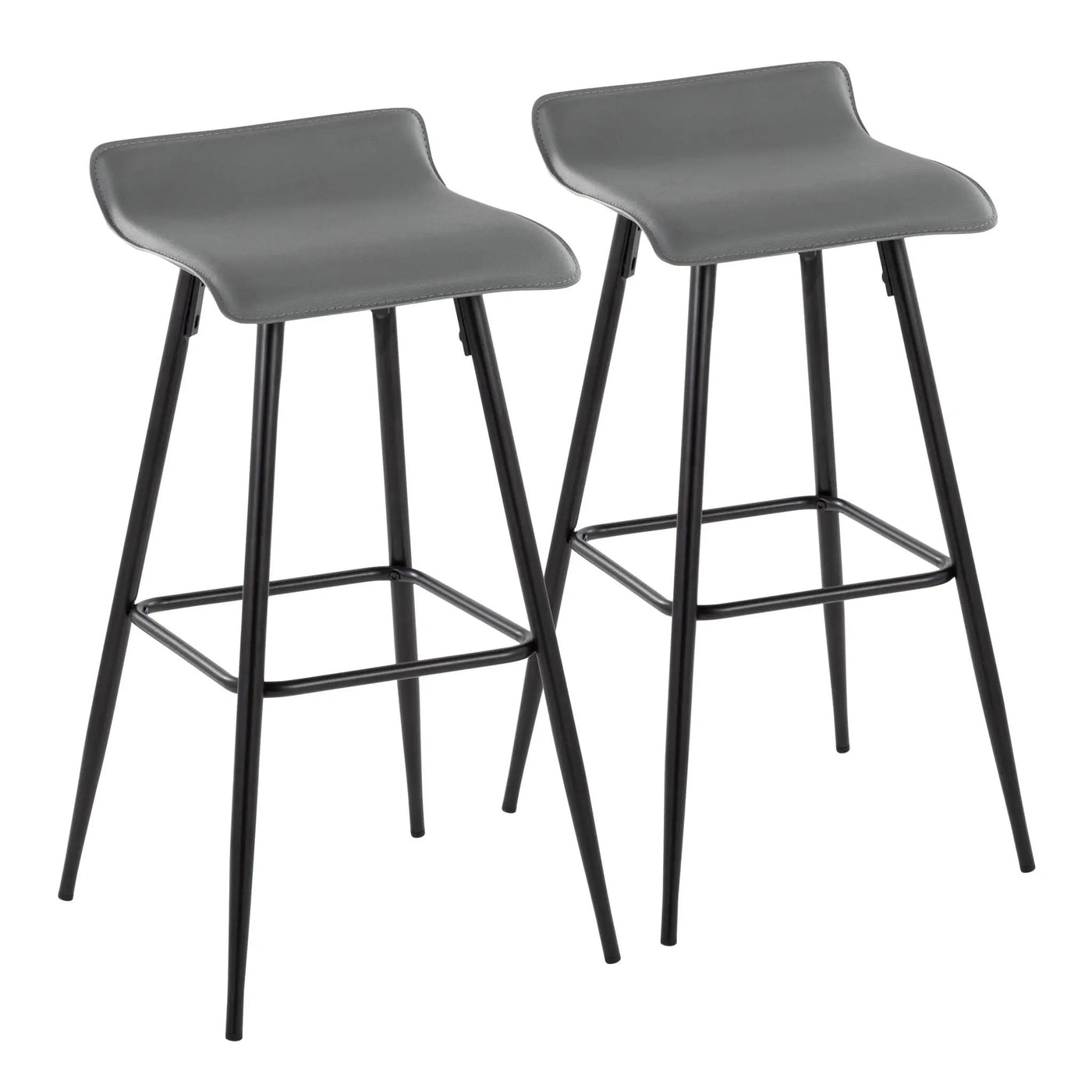 Ale - Contemporary Fixed-Height Bar Stool (Set of 2) by HouseOfZazla