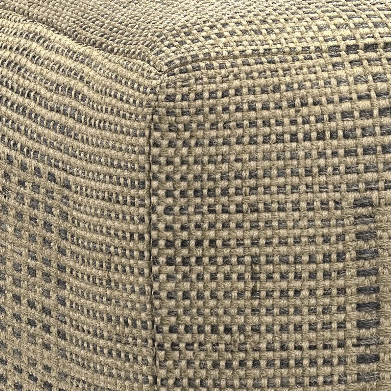 Delilah - Square Woven Pouf - Natural by Unique Piece Furniture