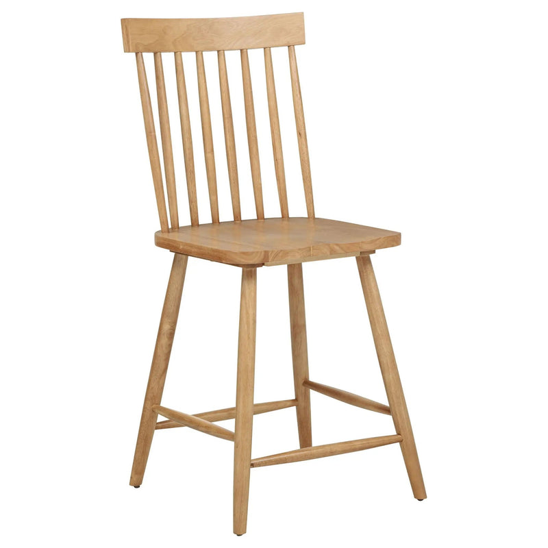 Andrews 5-piece Round Counter Height Dining Set Light Ash by Unique Piece Furniture
