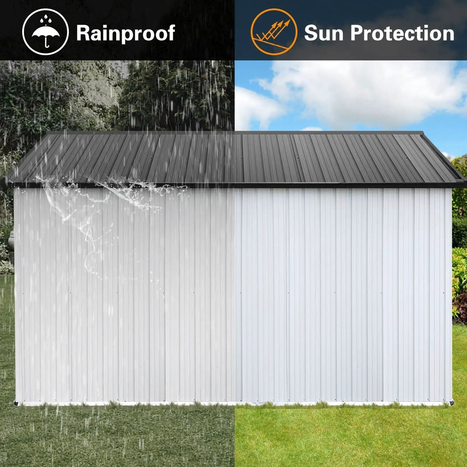 10' x 12' Garden Sheds Outdoor Storage Sheds by HouseOfZazla