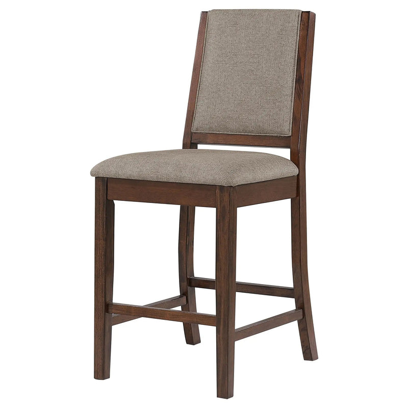 Allen - Upholstered Counter Chair (Set of 2) - Oak by HouseOfZazla