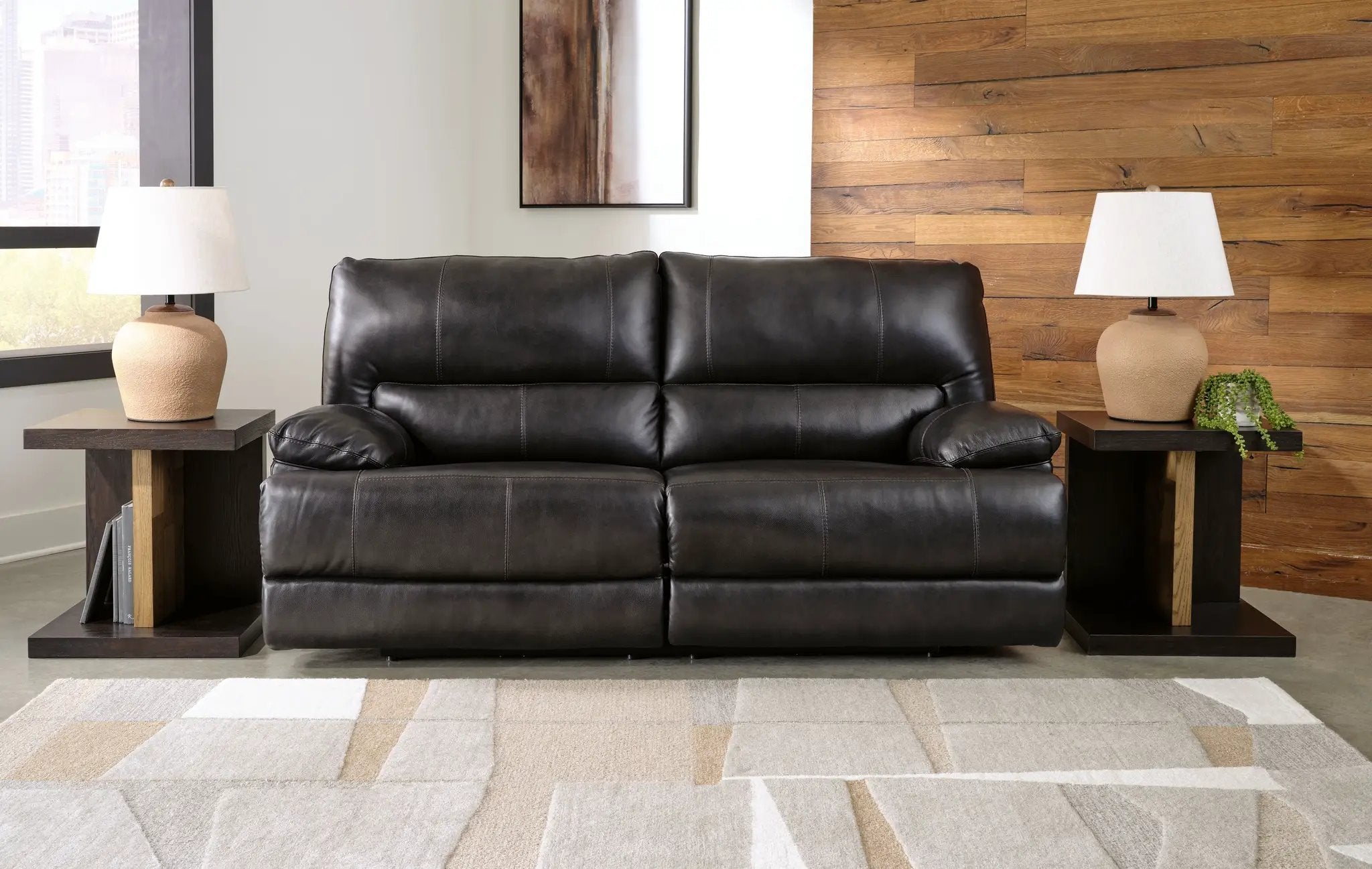 Mountainous - 2 Seat Power Reclining Sofa With Adj Headrest - Eclipse by Unique Piece Furniture