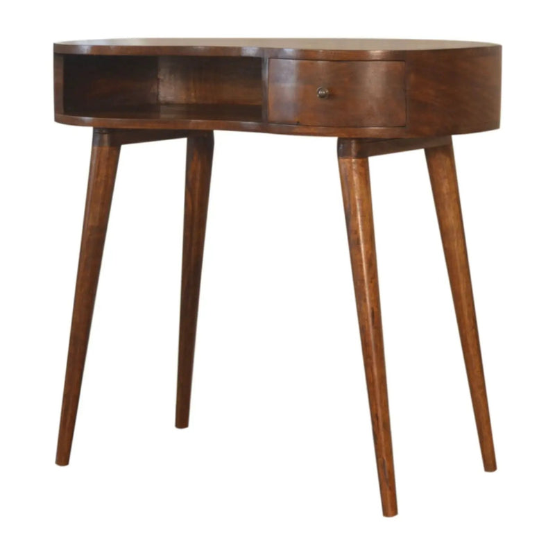 Rounded Writing Desk - Chestnut by HouseOfZazla