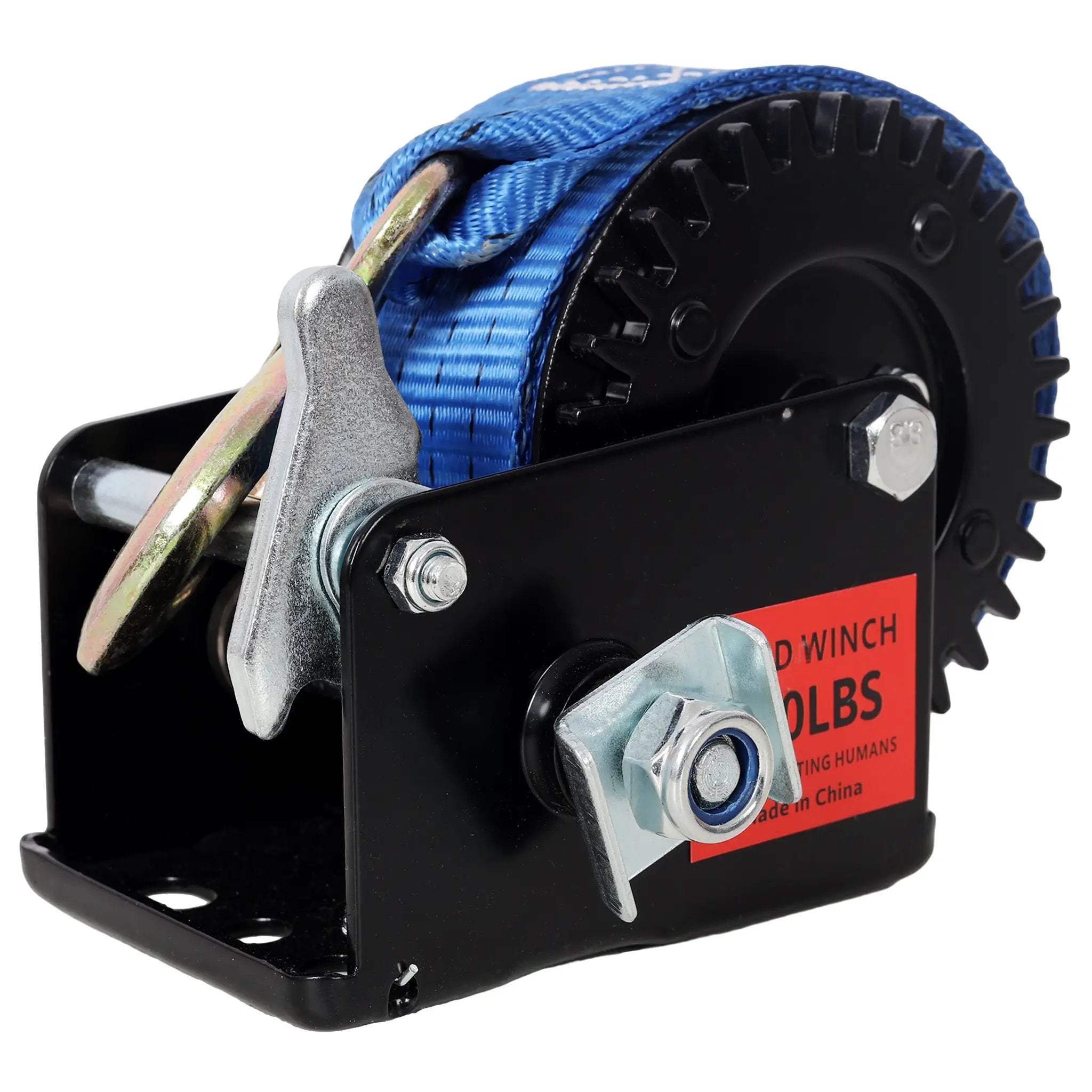 800LBS Hand Winch With 19.6FT Strap by HouseOfZazla