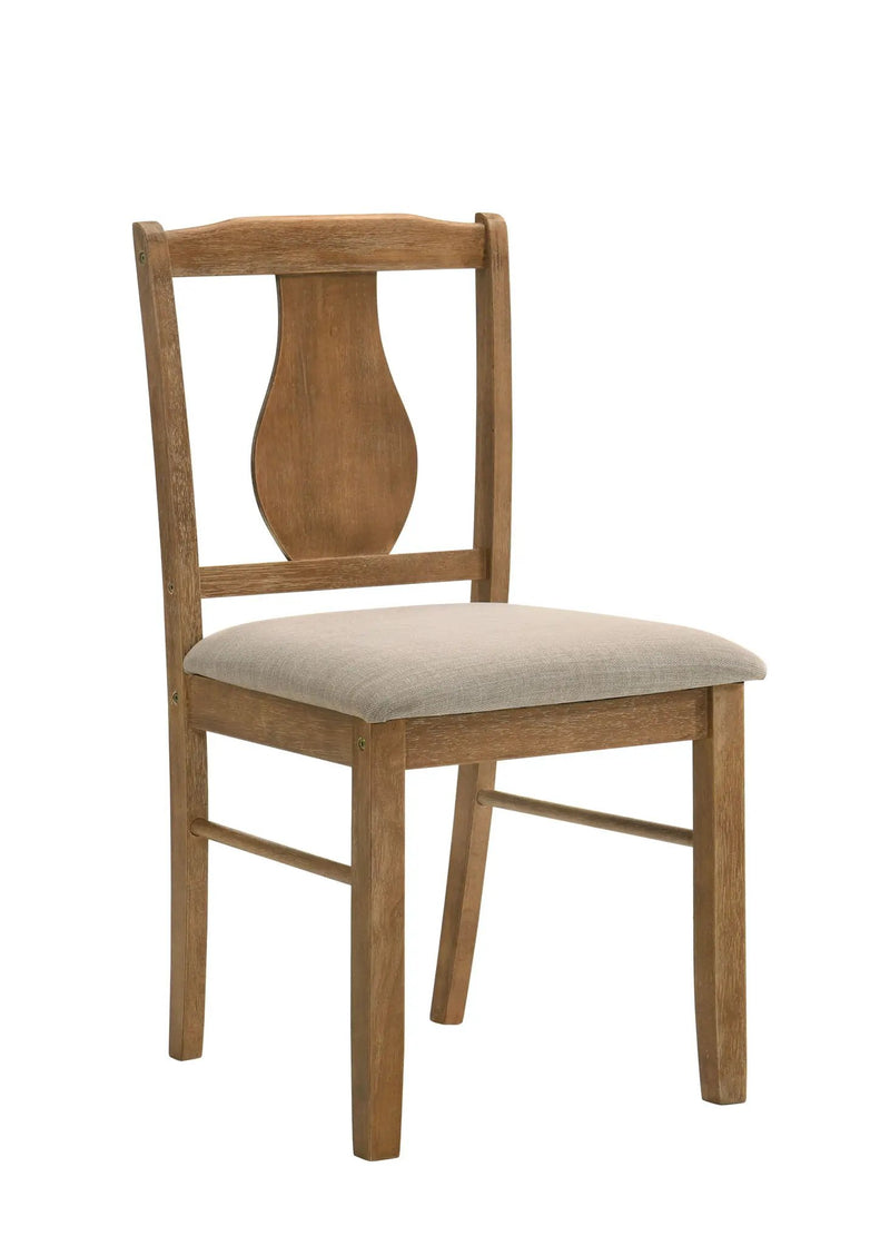 Kayee - 5 Pieces Pack Dining Set - Weathered Oak by Unique Piece Furniture