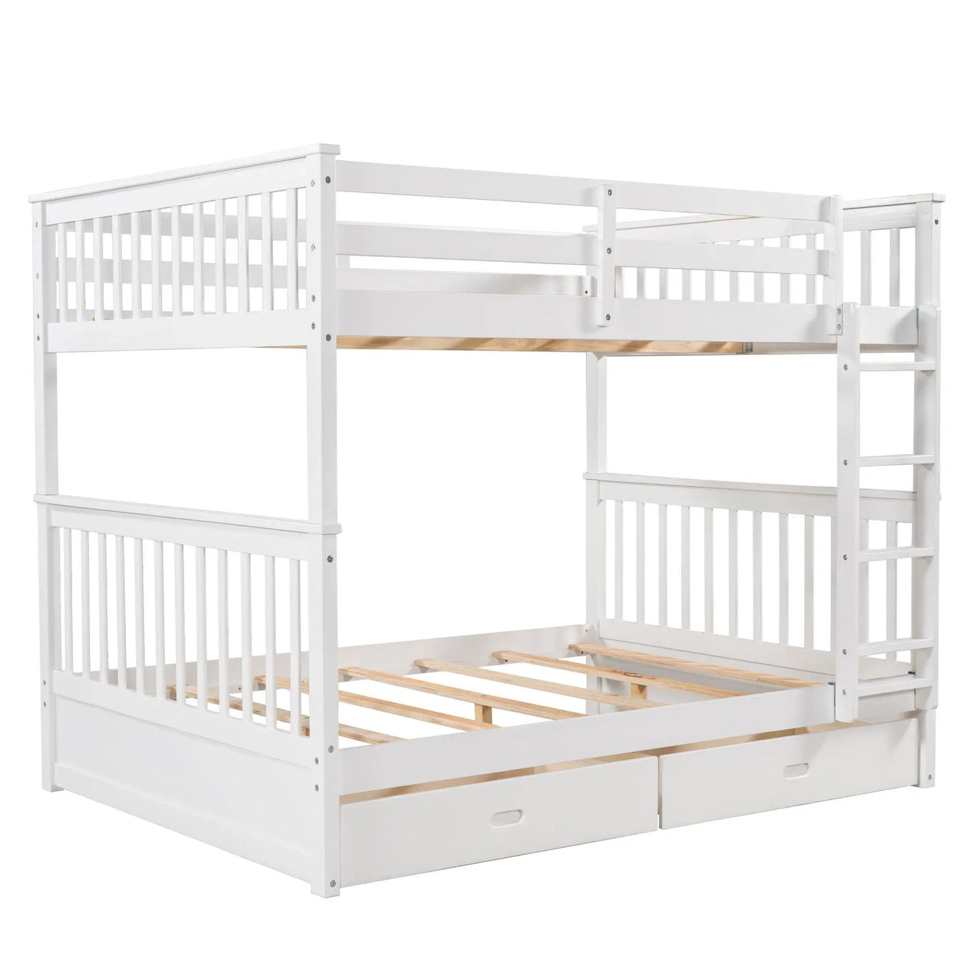 Bunk Bed With Ladders And 2 Storage Drawers by Unique Piece Furniture