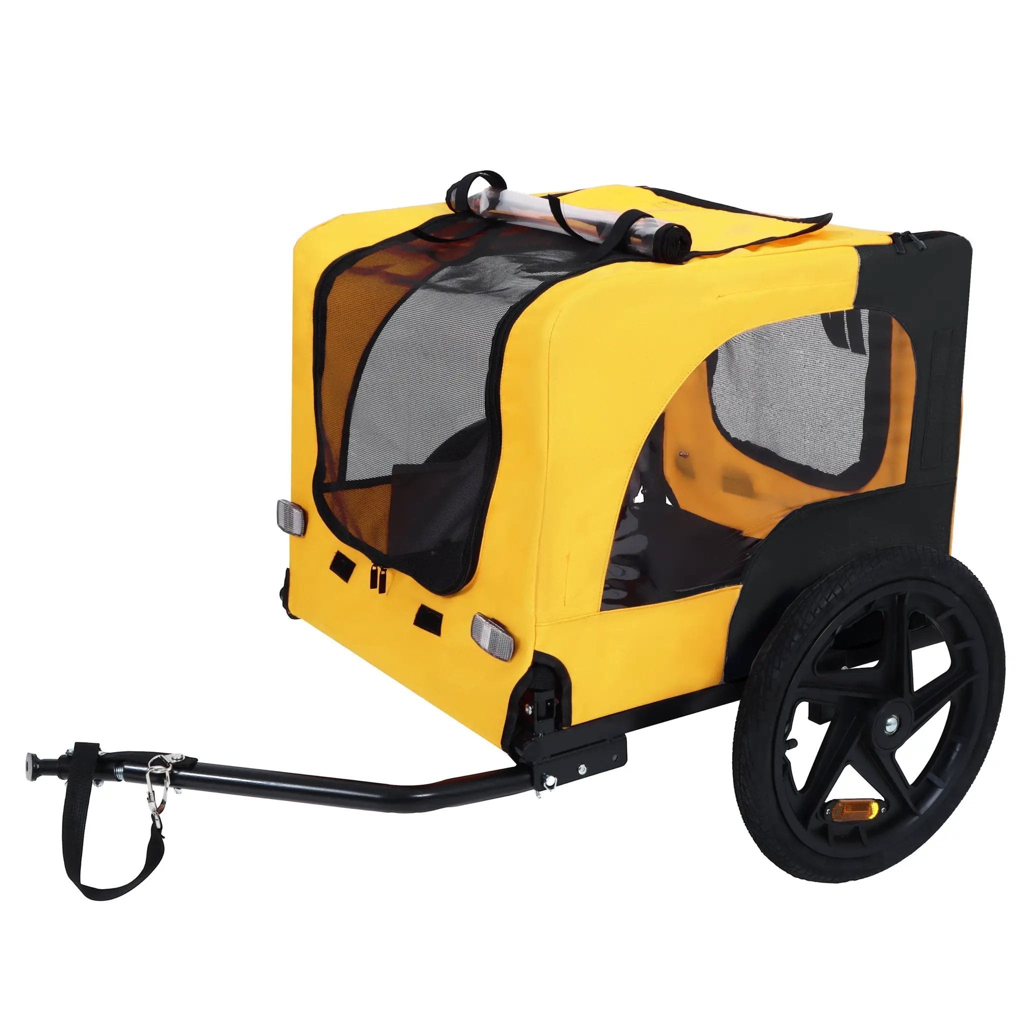 Pet Bike Trailer Dog Cart for Medium Dogs up to 66 lbs by HouseOfZazla