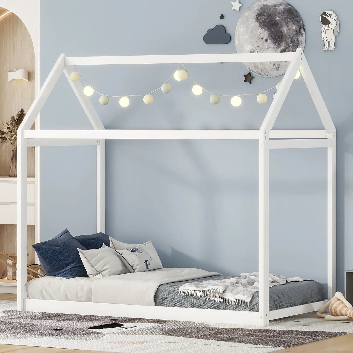 Wooden House Shaped Bed by HouseOfZazla