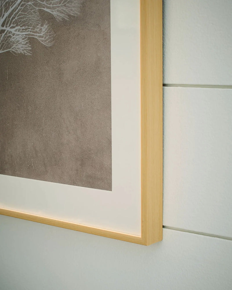 Hendridge - Wall Art Set (Set of 3) - Taupe / White by Unique Piece Furniture
