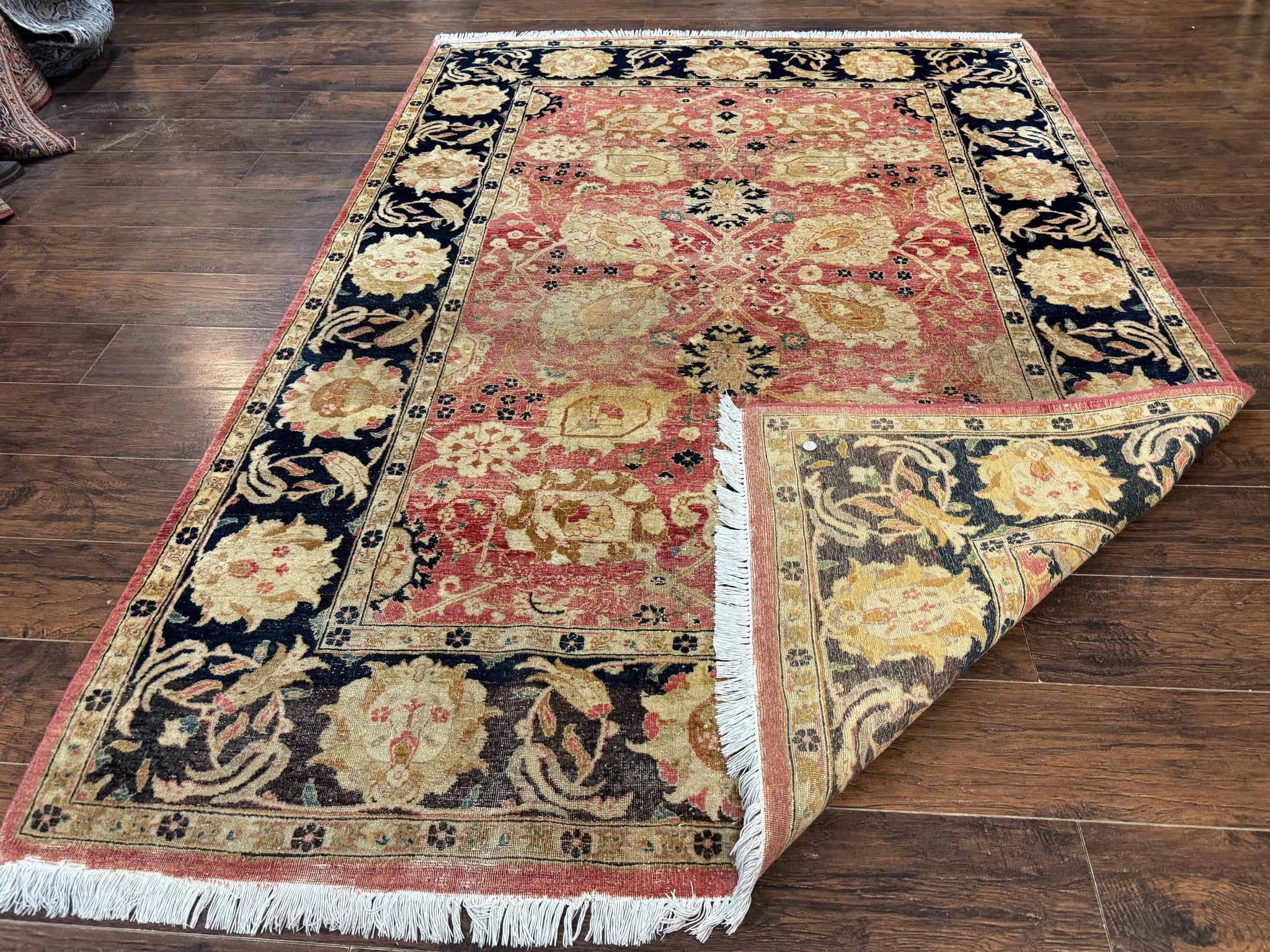 Indian Agra Rug 6x9, Allover Pattern, Traditional Wool Oriental Carpet by Jewel Rugs
