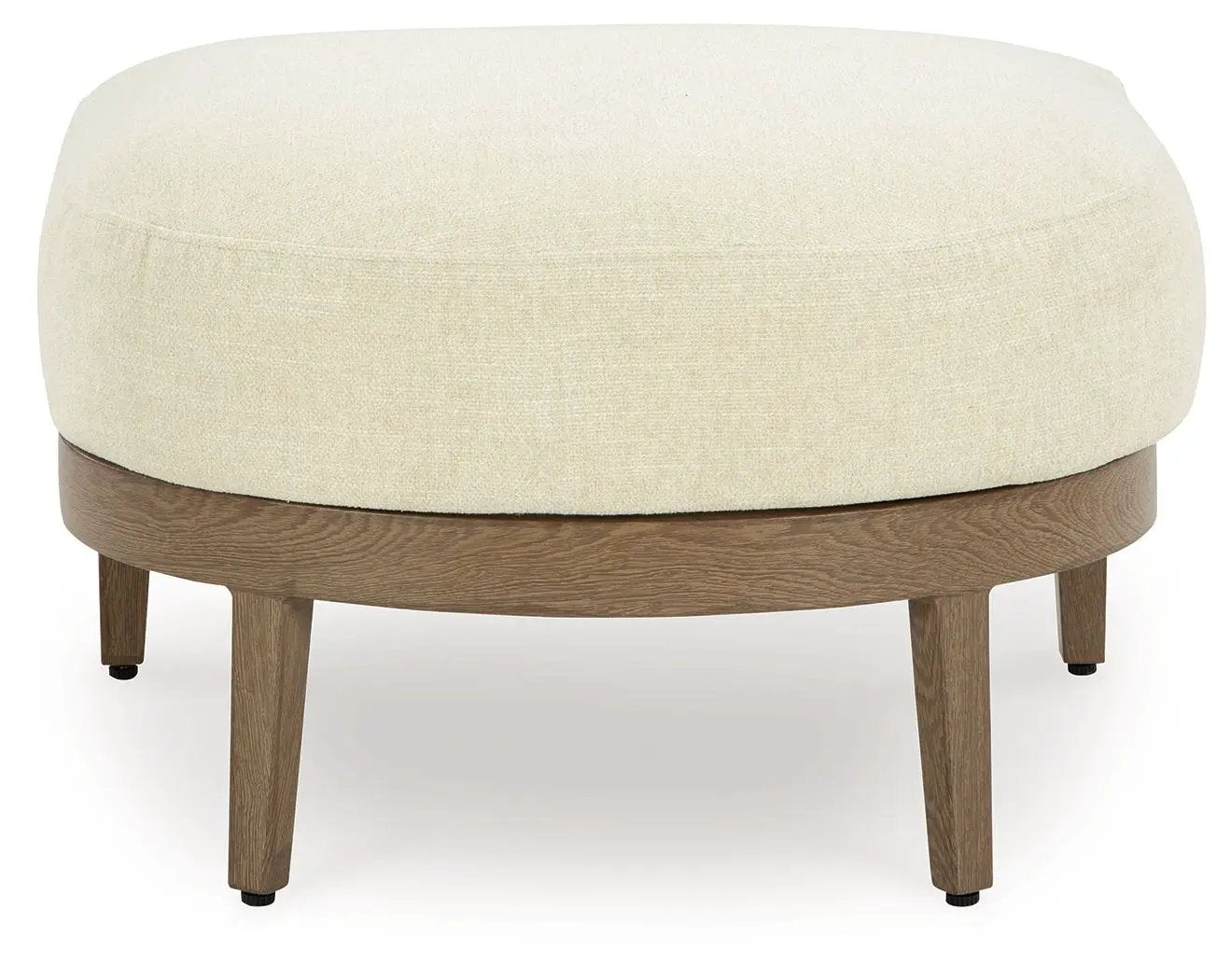 Serene Bay - Ottoman With Cushion - Dark Brown / White by Unique Piece Furniture