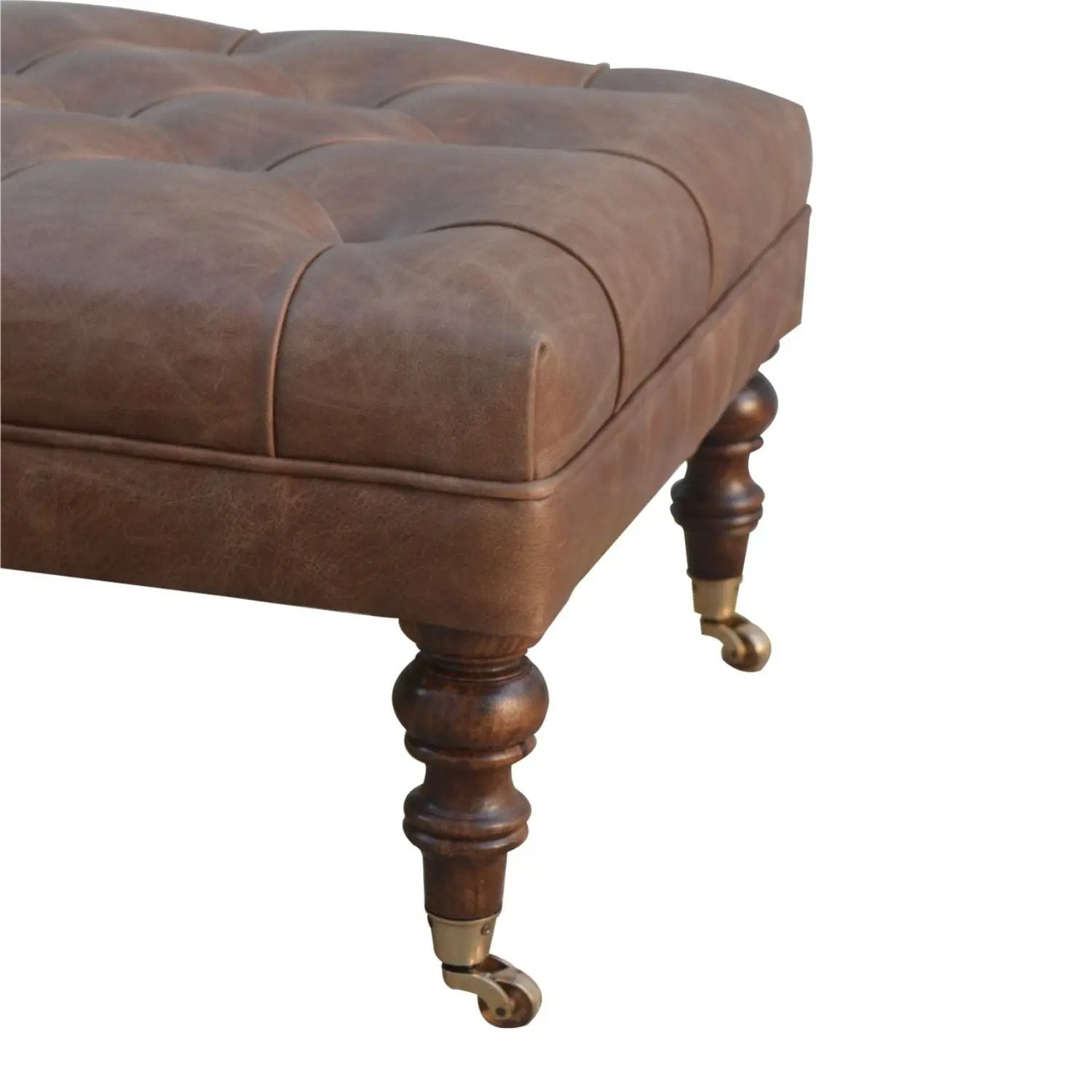 Buffalo - Ottoman With Castor Legs by Unique Piece Furniture
