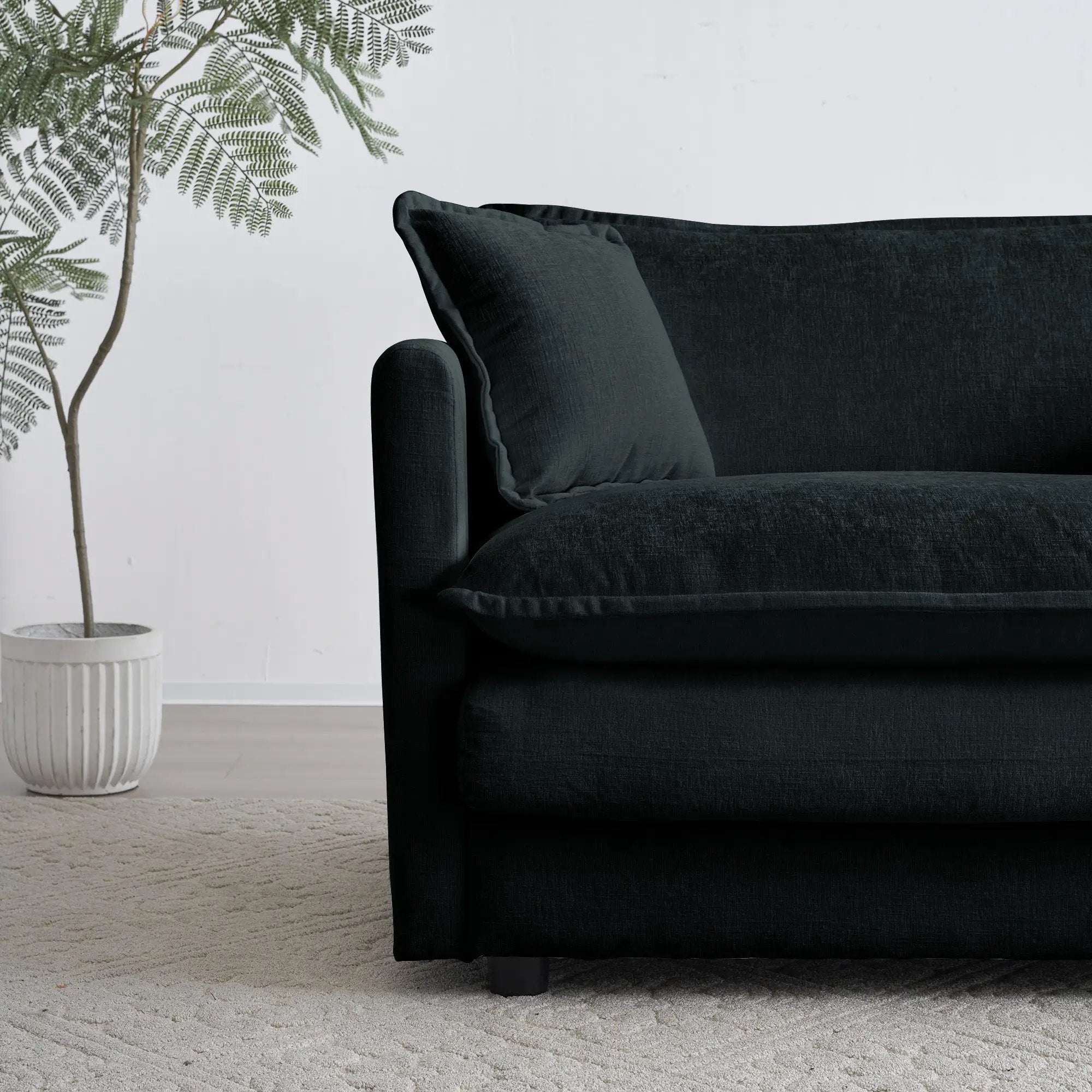 Comfy Deep Single Seat Sofa Upholstered Reading Armchair by HouseOfZazla