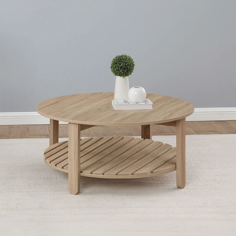Altos - 1 Shelf Round Table by HouseOfZazla