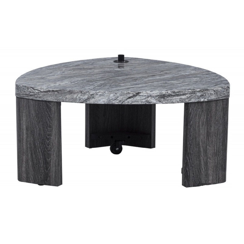 Triangle Nesting Coffee Table Set (Set of 2) - Gray by Unique Piece Furniture