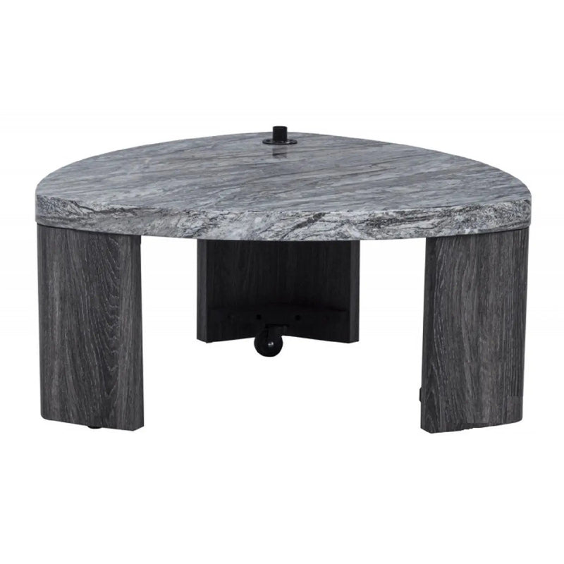 Triangle Nesting Coffee Table Set (Set of 2) - Gray by Unique Piece Furniture