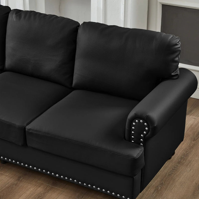 Modern Classic Design Leather Couch Set by HouseOfZazla