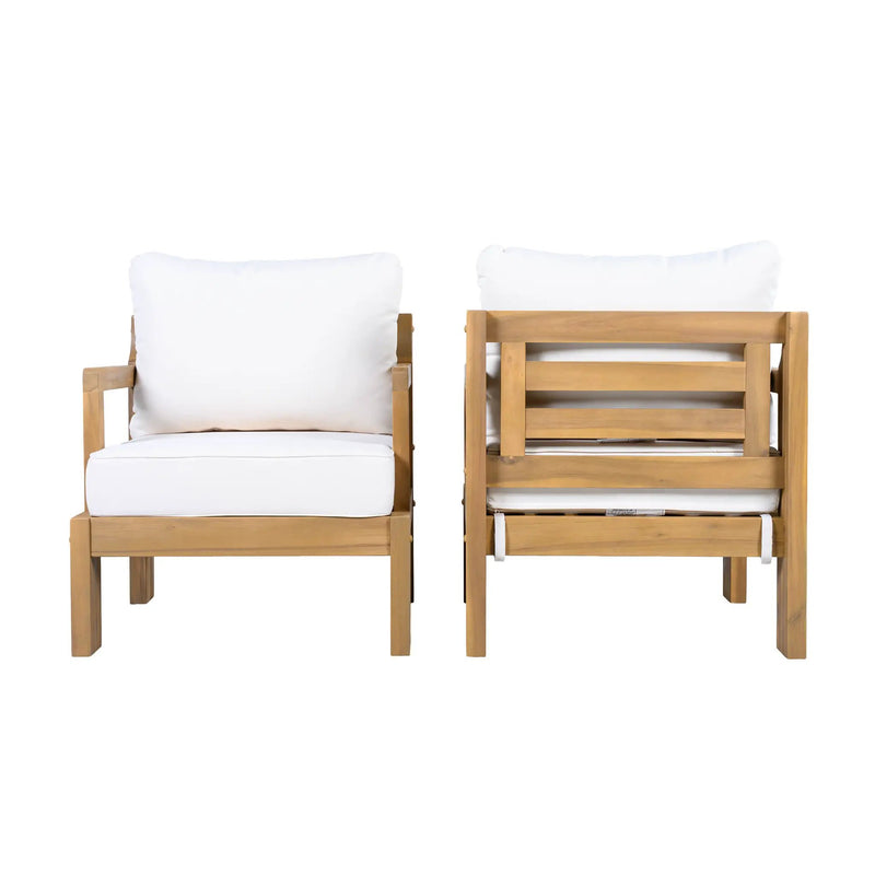 Outdoor Acacia Patio Chair (Set of 2) by HouseOfZazla