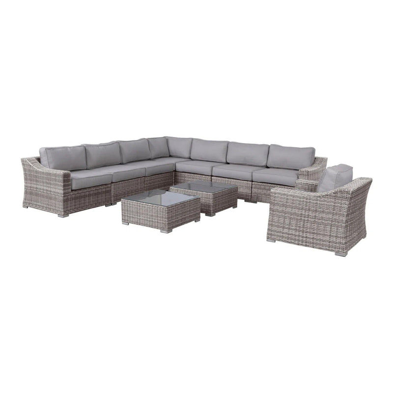 Outdoor Wicker Conversation Set With Cushions, All Weather by HouseOfZazla
