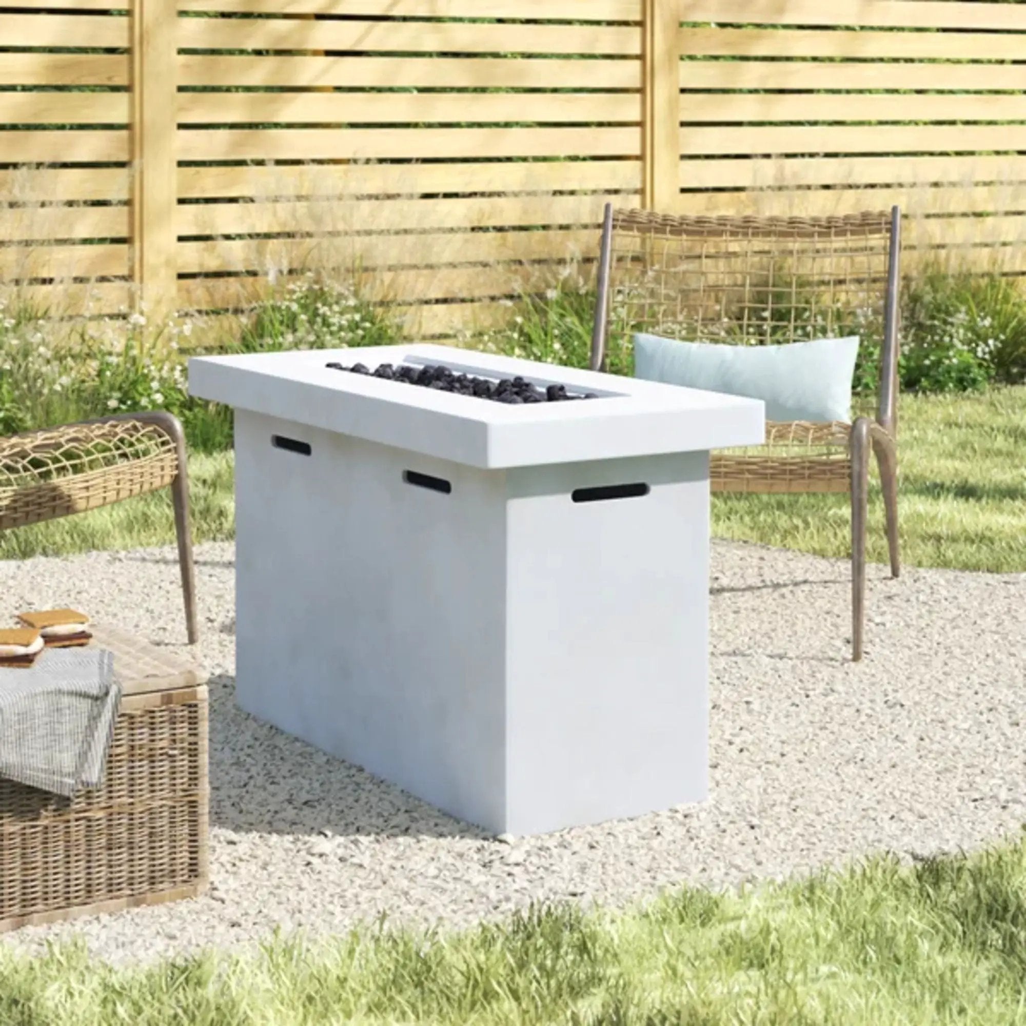 Reinforced - Propane Outdoor Fire Pit Table by Unique Piece Furniture