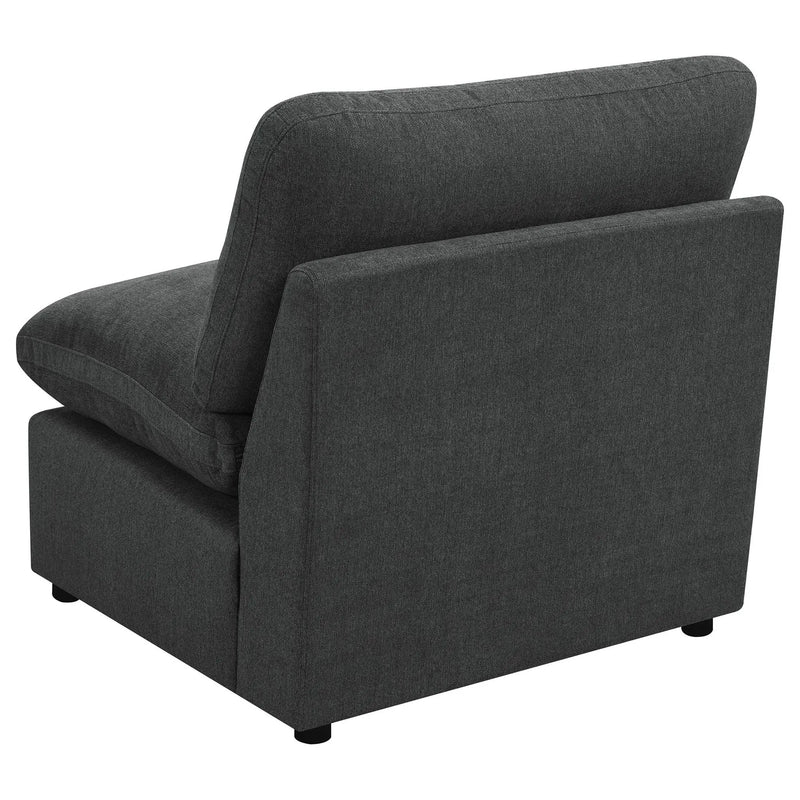 Collins Modular Armless Chair Dark Grey by Unique Piece Furniture