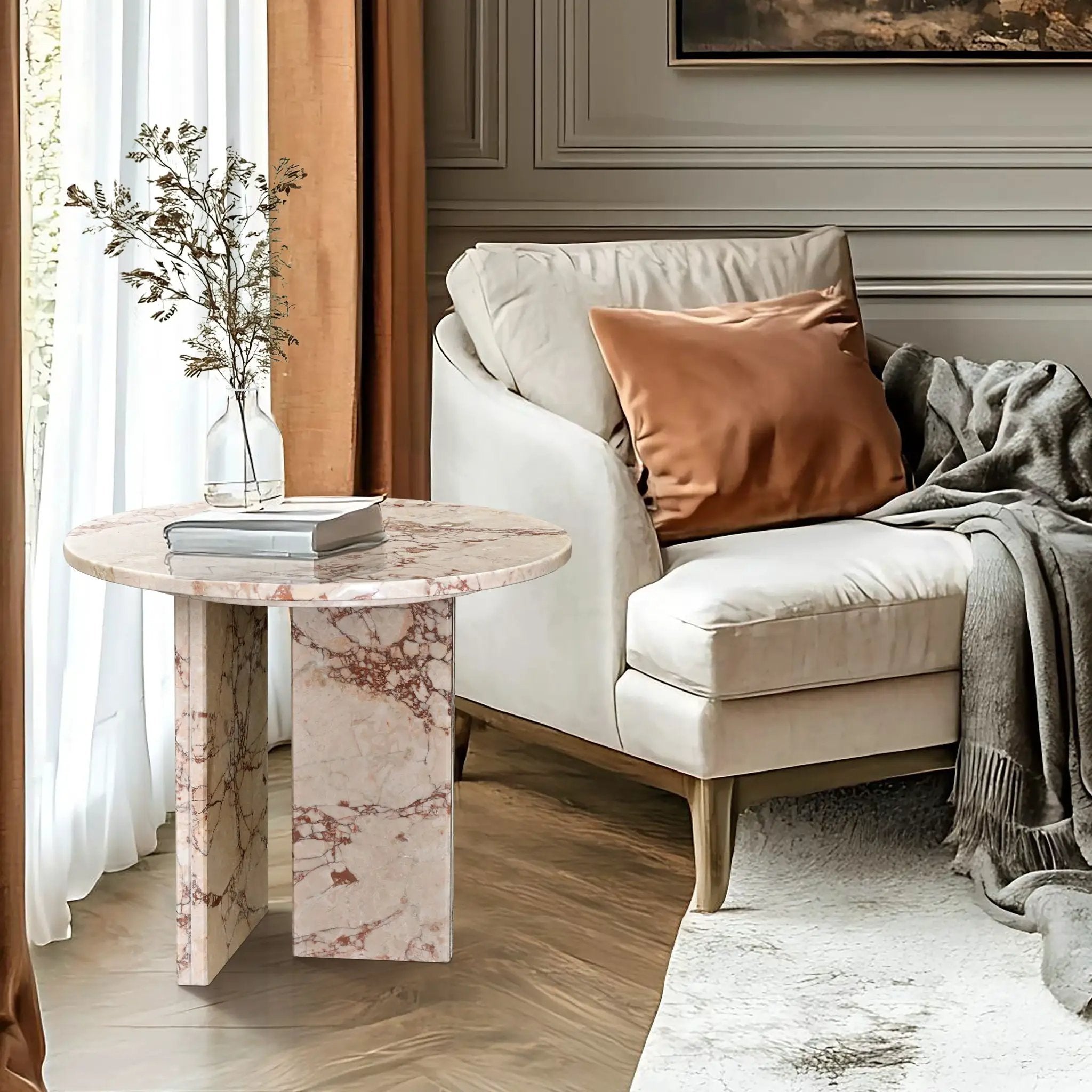 Luxury Coffee Table With Unique Veining, Unique Stone Design by Unique Piece Furniture