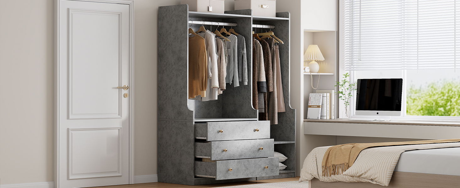 Open Wardrobe Storage For Bedroom by HouseOfZazla