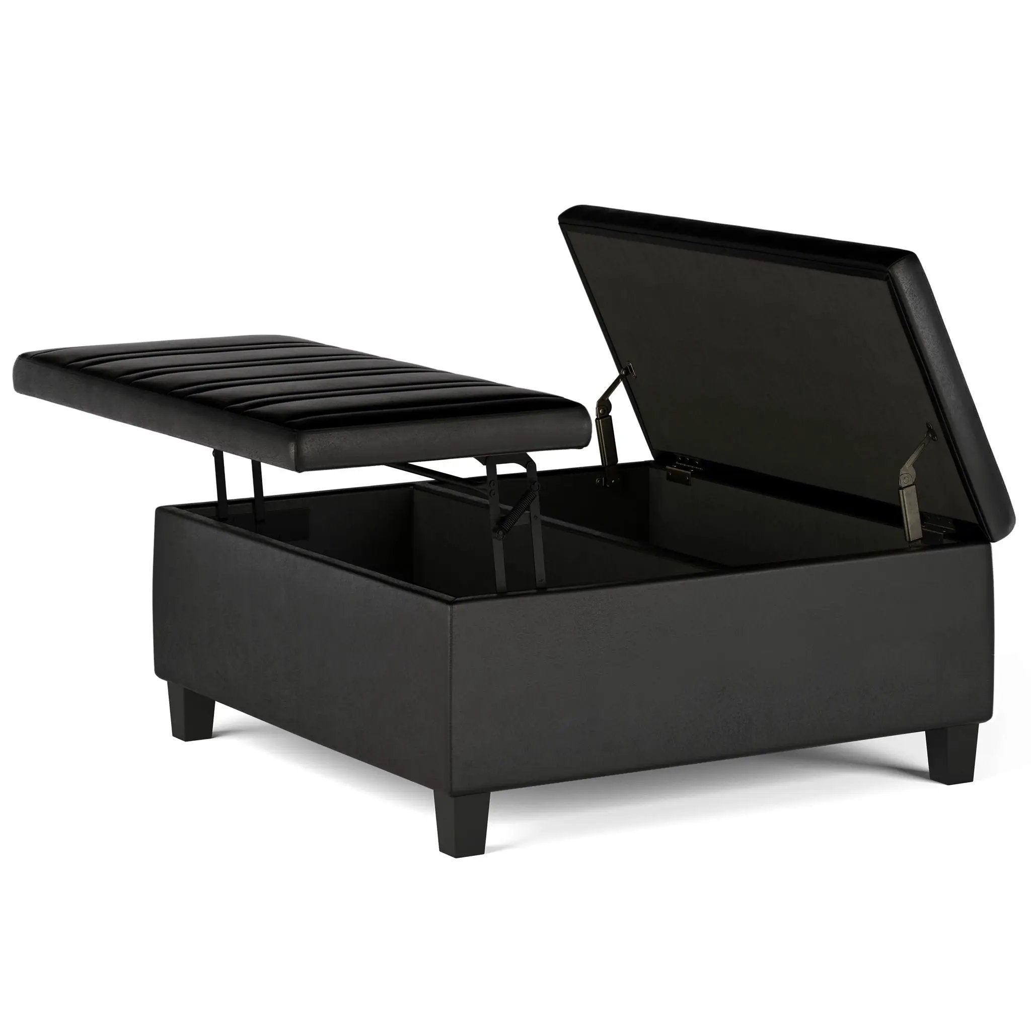 Ellis - Coffee Table Storage Ottoman Contemporary Design by HouseOfZazla
