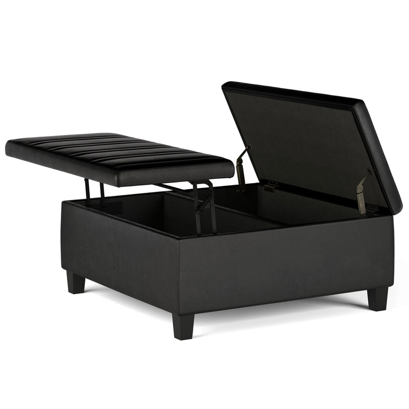 Ellis - Coffee Table Storage Ottoman Contemporary Design by HouseOfZazla