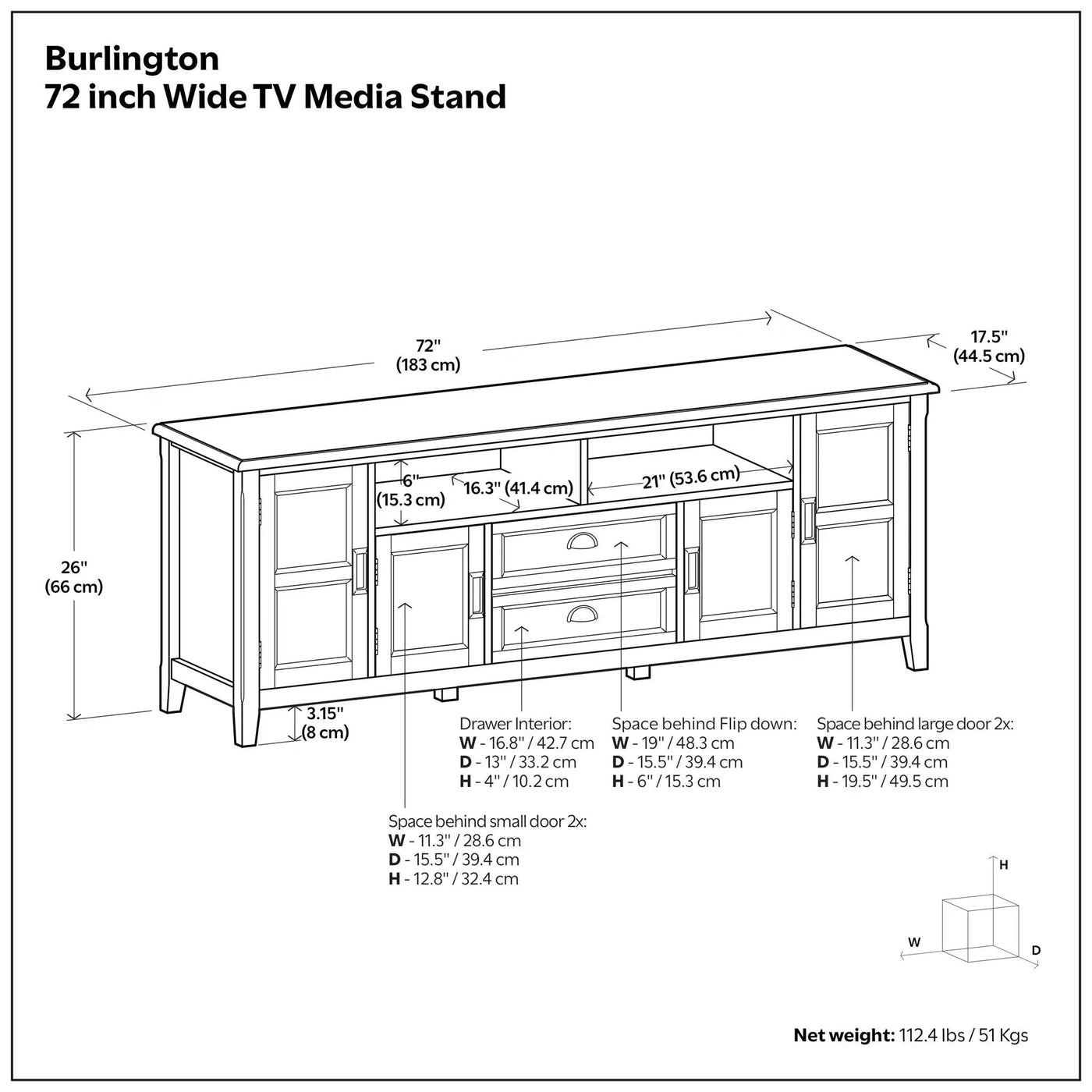 Burlington - TV Media Stand by Unique Piece Furniture