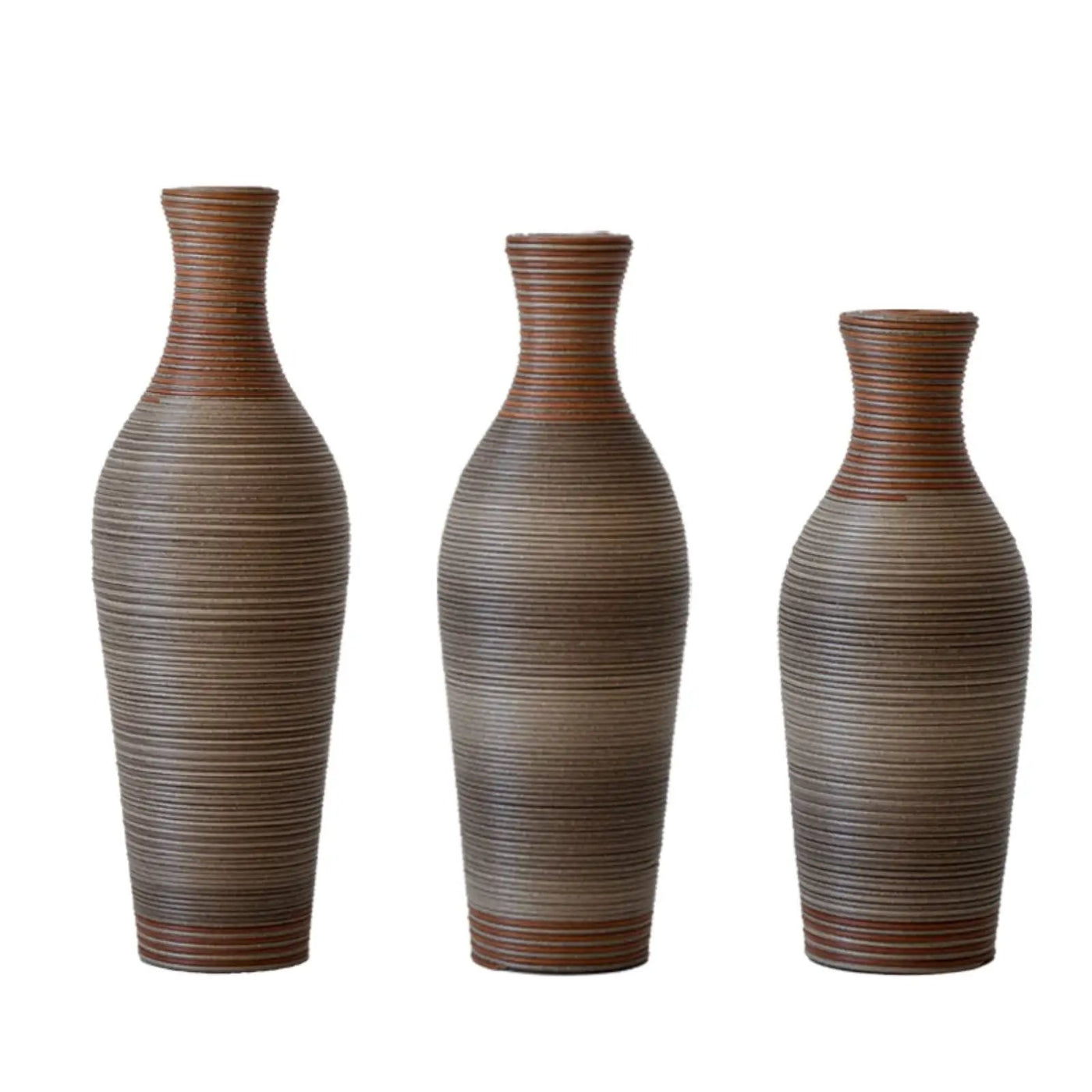 Classic And Neat Floor Vase, High Independent Flower Stand (Set of 3) by Unique Piece Furniture