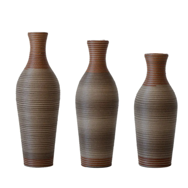 Classic And Neat Floor Vase, High Independent Flower Stand (Set of 3) by HouseOfZazla