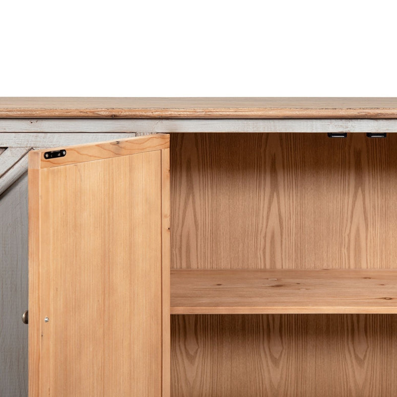 Colette - 6 Door Cabinet Sideboard - Brown by HouseOfZazla