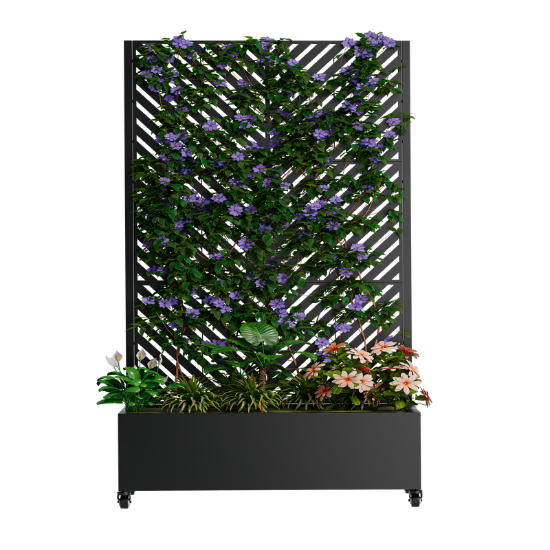 Metal Planter Box with Trellis by HouseOfZazla