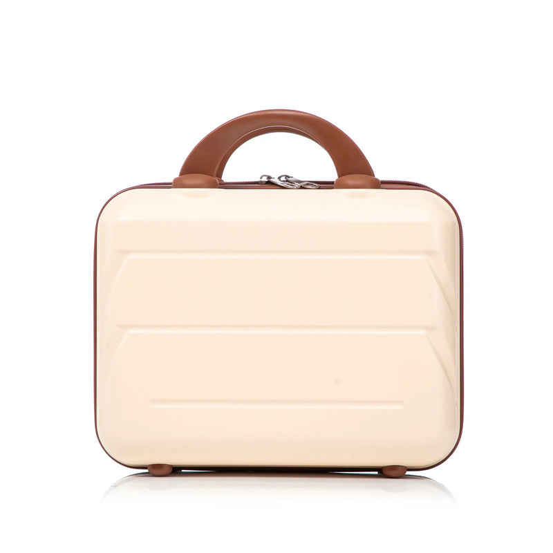14'/20' 2-Piece Beige ABS Spinner Wheel Luggage Set by HouseOfZazla