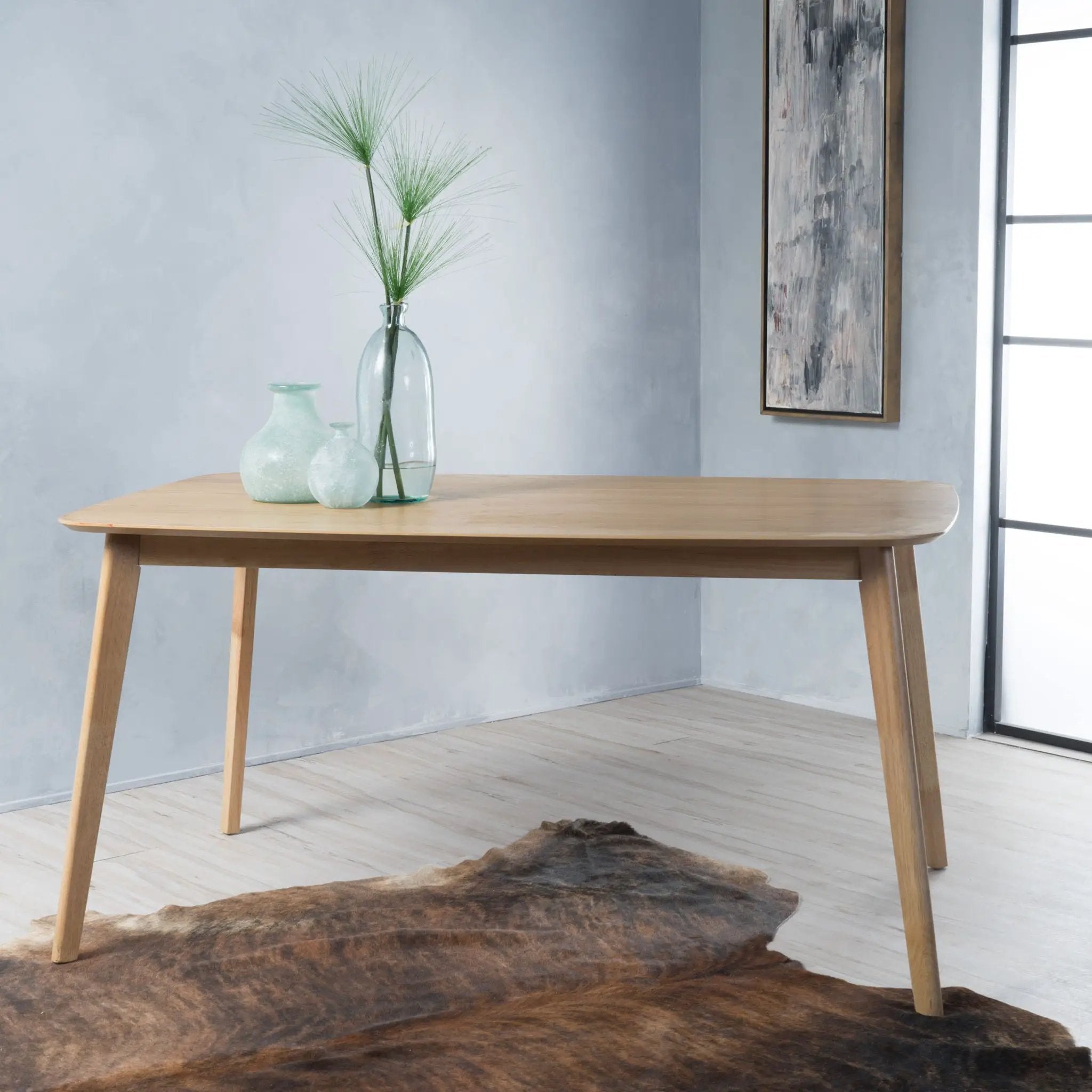 Retro Dining Table With Faux Wood Top by HouseOfZazla