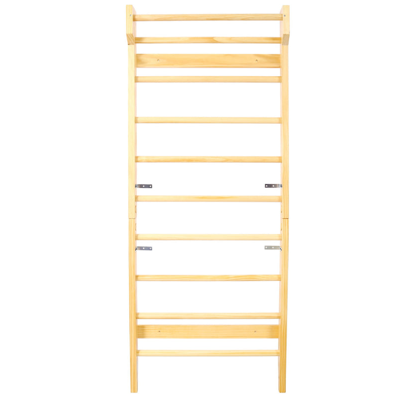 Swedish Ladder, Stall Bars Set For Physical Therapy & Gymnastics - Natural by HouseOfZazla