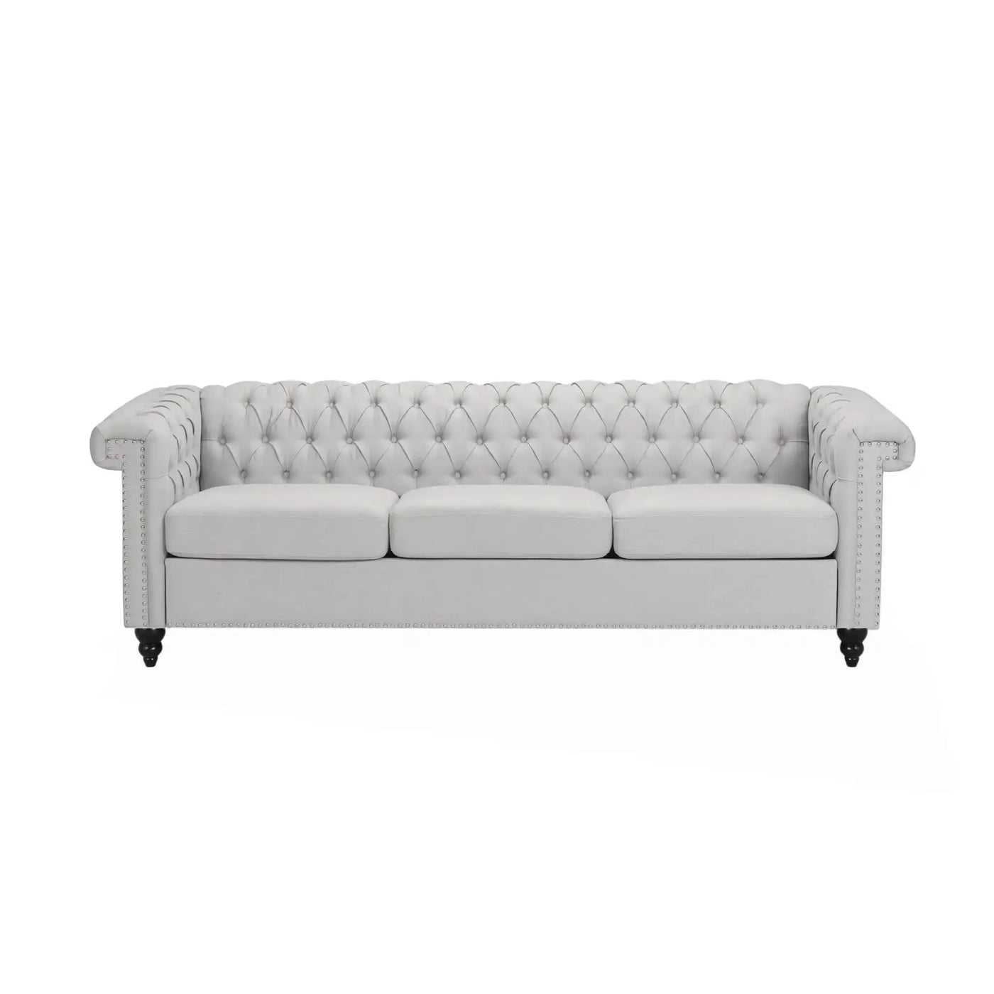 Chesterfield Style 3 Seater Sofa With Deep Button Tufting by HouseOfZazla