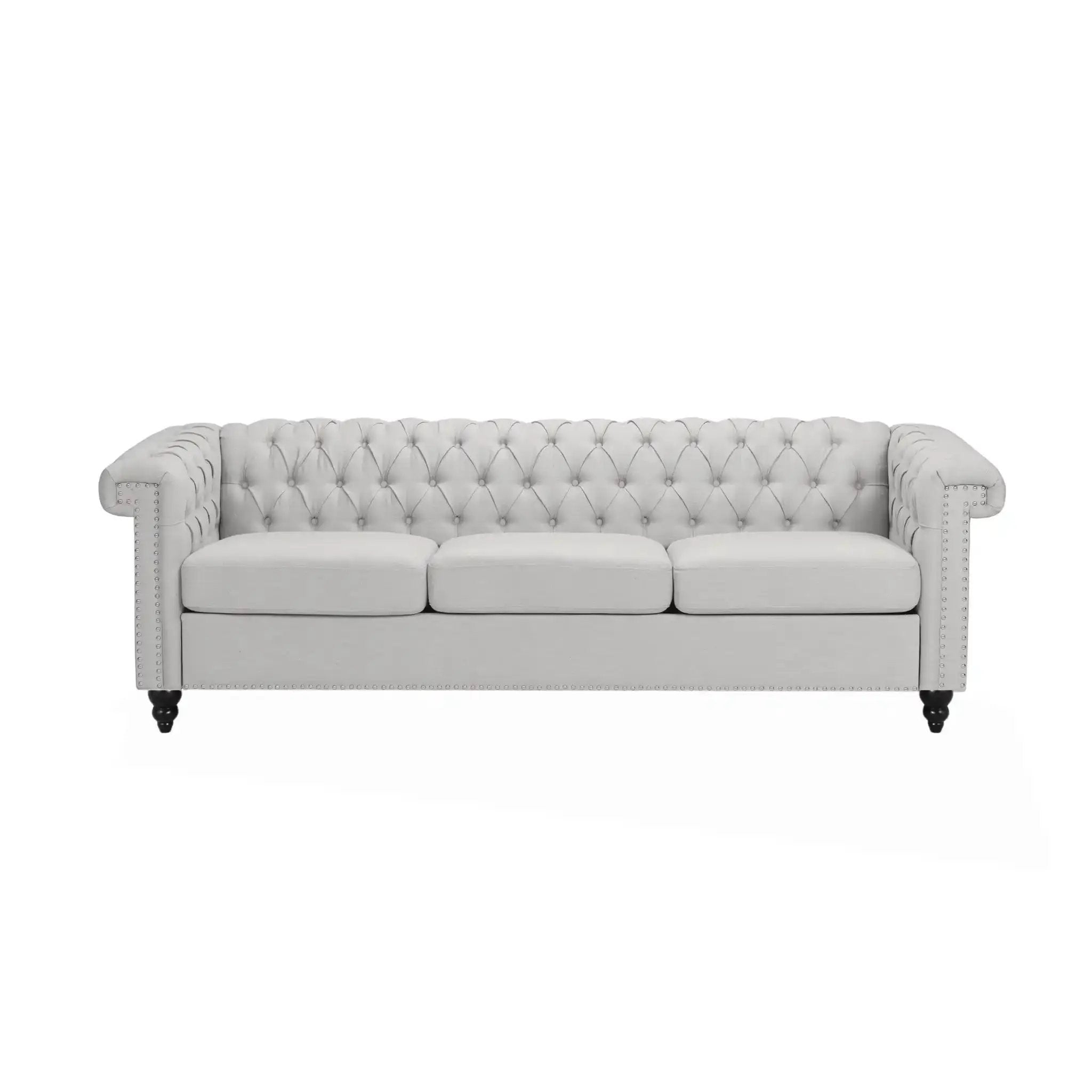 Chesterfield Style 3 Seater Sofa With Deep Button Tufting by HouseOfZazla